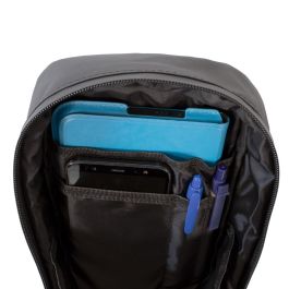 Coolbox Bolsa Impermeable Rígida para Patinete Eléctrico - Mochila con Cremallera Estanca Negra, EVA/Poliéster