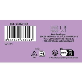 La Mediterranea Set 4 Vasos 360 cc Silex Aros (6 Cajas)