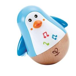 Hape Pingüino Balanceante Musical Madera 11,2x12,6x9cm