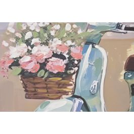 DKD Home Decor Cuadro Shabby Multicolor 3 x 100 x 70 cm (2 Unidades)