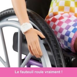 Barbie Muñeca rubia en silla de ruedas con 22 puntos de articulación para niños 3+ años Barbie Muñeca rubia en silla de ruedas con 22 puntos de articulación para niños 3+ años
