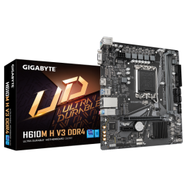 GIGABYTE H610M H V3 Intel 1700 DDR4 HDMI PCIe 4.0 4SATA3 USB3.2 Micro ATX