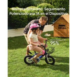 Eufy SoloCam S340 Cámara de Seguridad Solar Exterior 360° Zoom Óptico 8x 2880x1620 Wi-Fi Interior/Exterior Inalámbrica Montaje Techo/Pared Blanco