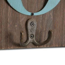 Perchero Home Versa, madera MDF y metal, 3x16x60 cm Perchero Home Versa, madera MDF y metal, 3x16x60 cm