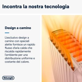 Radiador de Aceite DeLonghi DRAGON5TRD51025 Blanco