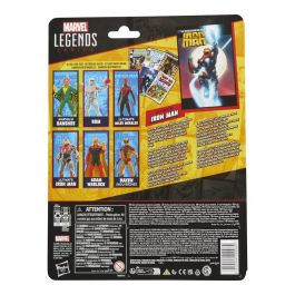 Hasbro Marvel Legends Ultimate Iron Man Figura de Acción Coleccionable Articulable 15 cm con 5 Accesorios y Mini Cómic Ultimate Iron Man #1