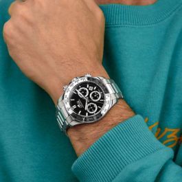 Reloj Hombre Lotus 18912/3 Negro Plateado Reloj Hombre Lotus 18912/3 Negro Plateado