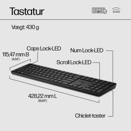 HP 650 Combo Teclado y Ratón Inalámbricos Personalizable, Seguimiento Preciso, Materiales Reciclados