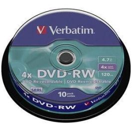Verbatim DVD-RW 4.7 GB 4X Tarrina 10 Unidades Precio: 13.50000025. SKU: S8419652