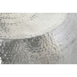 DKD Home Decor Mesa Centro Moderno 60 x 30 x 60 cm Aluminio Plateado