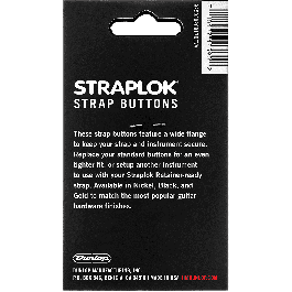 Dunlop Straplok Dualdesign Nickel (Set De 2) Sujeciones para Correa de Guitarra