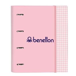 Benetton Carpeta 4 Anillas "Vichy" Recambiable 27x32x3,5cm Poliéster Rosa Claro Precio: 12.94999959. SKU: S4306333