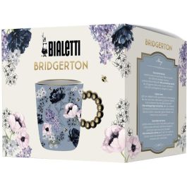 Bialetti BRID002 Taza de Porcelana Púrpura para Café 0.33L - Colección Bridgerton con Asa
