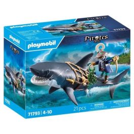 Playmobil 71793 Set de Figuras Piratas: Tiburón Gigante con Pirata, Mandíbula Móvil para Aventuras Marinas +4 años Precio: 28.69000024. SKU: B186P3C4JH