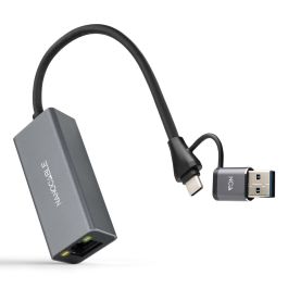 NANOCABLE CONVERSOR USB-C+USB-A/M 3.0 ETHERNET GRIS 15CM Precio: 11.88999966. SKU: B12DGPBT9C