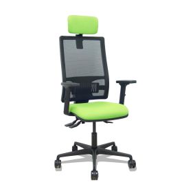 PIQUERAS Y CRESPO Silla Bormate asincro malla negra asiento bali pistacho brazos 2D ruedas 65mm cabecero regulable Precio: 295.99000035. SKU: B1D6C9LEA9