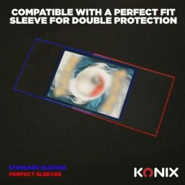 Konix AAAPQ89576 Fundas Perfect Sleeves para cartas, 100 bolsillos transparentes, compatible con Magic The Gathering, Pokémon