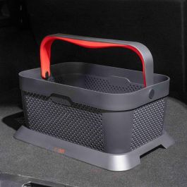 Rati V01763 Cesta de la Compra Antideslizante para Maletero de Coche, Fácil Instalación, de Plástico Reciclado, Color Rojo Rati V01763 Cesta de la Compra Antideslizante para Maletero de Coche, Fácil Instalación, de Plástico Reciclado, Color Rojo