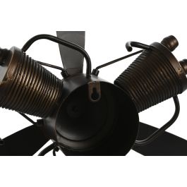 DKD Home Decor Decoracion Pared Loft Metal Marron Cobrizo 55 x 12 x 52 cm (2 Unidades)