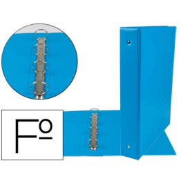 Liderpapel Carpeta 4 Anillas 40 mm Redondas Plástico Folio Color Celeste Precio: 6.7899997. SKU: B1892PA2EL