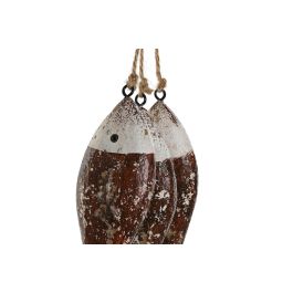 DKD Home Decor Decoracion Colgante Azul Rojo Paulownia 16 x 28 x 16 cm (12 Unidades)