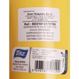 Titiz Dispensador de Salsa de 700 ml, Medidas 7 x 25 cm (40 Unidades)