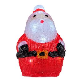 Lumineo Figura acrílica LED para interior 13x10x16cm, 16 LEDs, modelos surtidos (reno, santa, muñeco de nieve, oso)