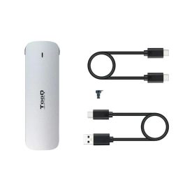 TooQ TQE-2202S Caja Externa para Disco SSD M.2 USB 3.1 Gen1 Sin Tornillos Plata Aluminio