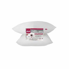 Abeil Juego de 2 almohadas suaves 60x60 cm Blancas Certificadas Oeko-Tex