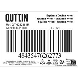 Quttin Espatula Cocina Nylon Negra 31 x 8.5 x 6 cm (24 Unidades)