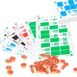 Juego bingo de madera con 36 cartones