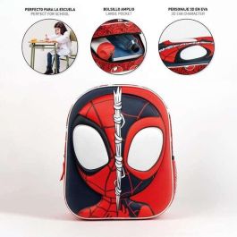 Cerdá Mochila Infantil 3D Spidey 25 x 31 x 10 cm - Perfecta para Niños de 3 Años en Adelante
