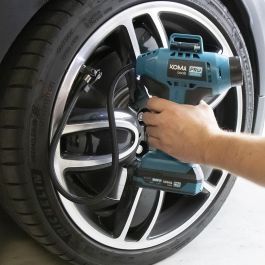 Koma Tools Compresor de aire 20V Pro Series, 160PSI, luz de trabajo, manguera 50cm, 17.5x7.5x22.5cm