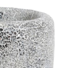 Jarrón Blanco Fibra de Vidrio Decoración 25 X 25 X 82 cm