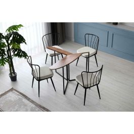 Mesa de comedor redonda 4 personas Pino Atlántico - 100 x 100 x 72 cm - YAPRAK - MEN8683342538800