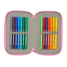 Safta Plumier Escolar Triple Cremallera 37 Piezas Monster High 195x125x55 mm