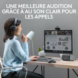 Logitech Zone Wireless 2 Auriculares Inalámbricos con Cancelación de Ruido Híbrida y Claridad de Llamada Avanzada, Batería Reemplazable