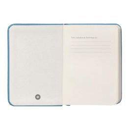 Cuaderno Con Gomilla Antartik Notes Tapa Dura A7 Hojas Lisas Azul Claro 80 Hojas 80 gr Fsc