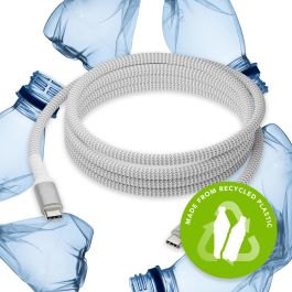 dbramante1928 CB25CCGR7120 Cable USB C a USB C Redondo 2.5m Blanco