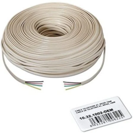 Nano Cable 10.32.1002-OEM Bobina Cable de Teléfono 4C 100m Beige