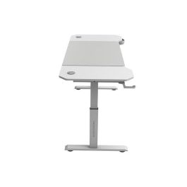 Mars Gaming Mesa Gaming Ergonómica Regulable en Altura MGD Ergo 140 Blanca 140x60cm con Alfombrilla XXL