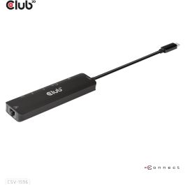 Club3D CSV-1596 USB-C Hub 6 en 1 HDMI/2xUSB/2xUSB-C/LAN 4K120Hz PD100W Negro para PC/Mac