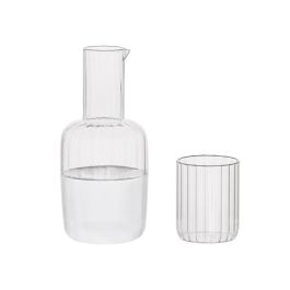 Andrea House Jarra de vidrio con vaso para agua, 800 ml Precio: 17.5000001. SKU: B199T9D9GF