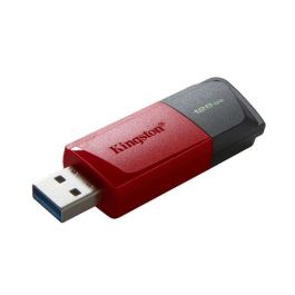 Kingston DataTraveler Exodia M Pendrive USB 3.2 Gen 1 128GB Negro/Rojo, con Tapa Deslizante y Anilla para Llavero