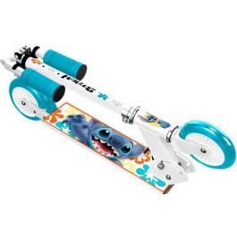 Disney DIS3496276260427 Patinete Plegable STITCH, Freno Pie Trasero, Altura Ajustable