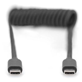 Digitus Cable USB-C a USB-C en espiral 1m Negro