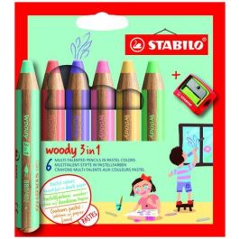 Lapices De Colores Stabilo Woody 3 En 1 Pastel Estuche De 6 (Incluye Sacapuntas) Precio: 15.49999957. SKU: B1AFPC6X62