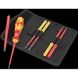 Wera 05006600001 Kraftform Kompakt VDE 7 Universal 1 TIE - Juego de destornilladores aislados de 7 piezas
