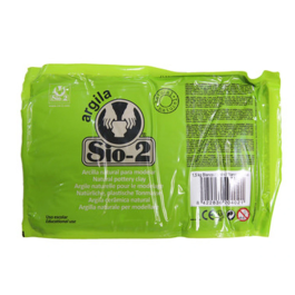 Sio-2 Arcilla Blanca en Pasta Cerámica para Manualidades, Torno y Modelaje, 1.5 kg