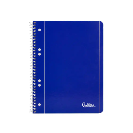 Liderpapel Cuaderno Espiral A5 Micro Serie Azul Tapa Blanda 80h 75gr Horizontal 6 Taladros Azul